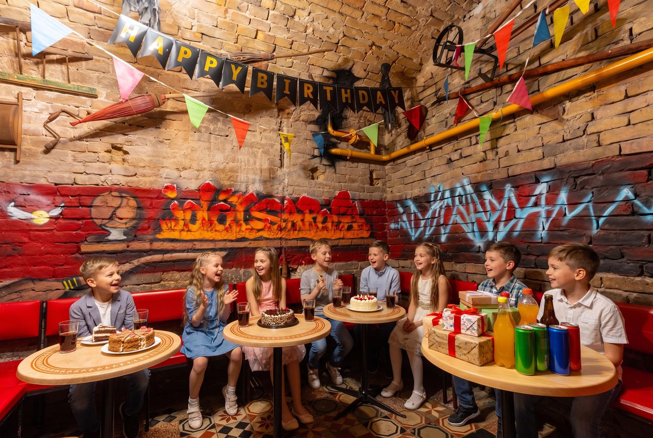 Kids' birthday – the shared table after the game