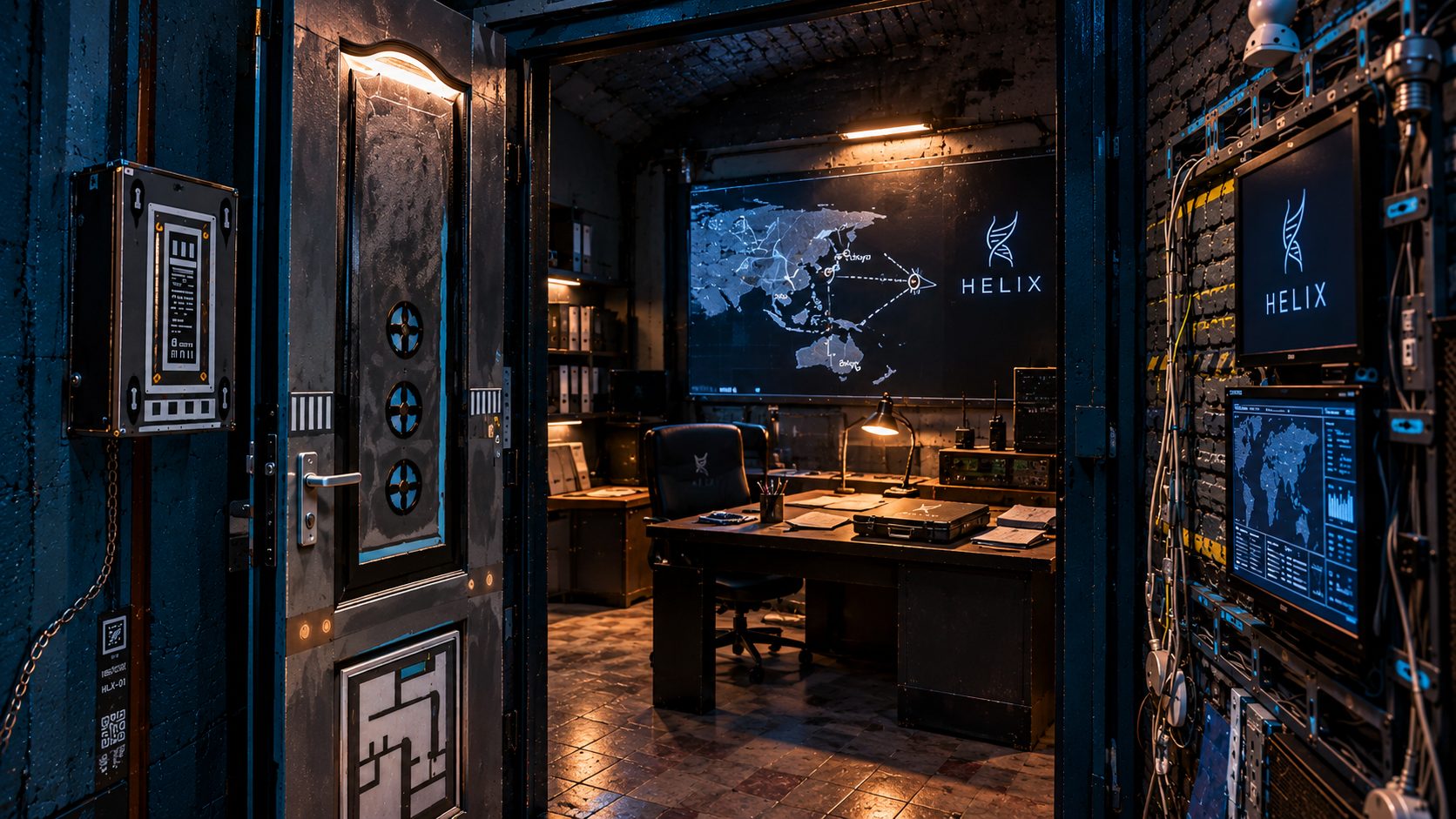 Mission Impossible – ENIGMA küldetés – a HELIX műveleti központ bejárata (illusztráció)
